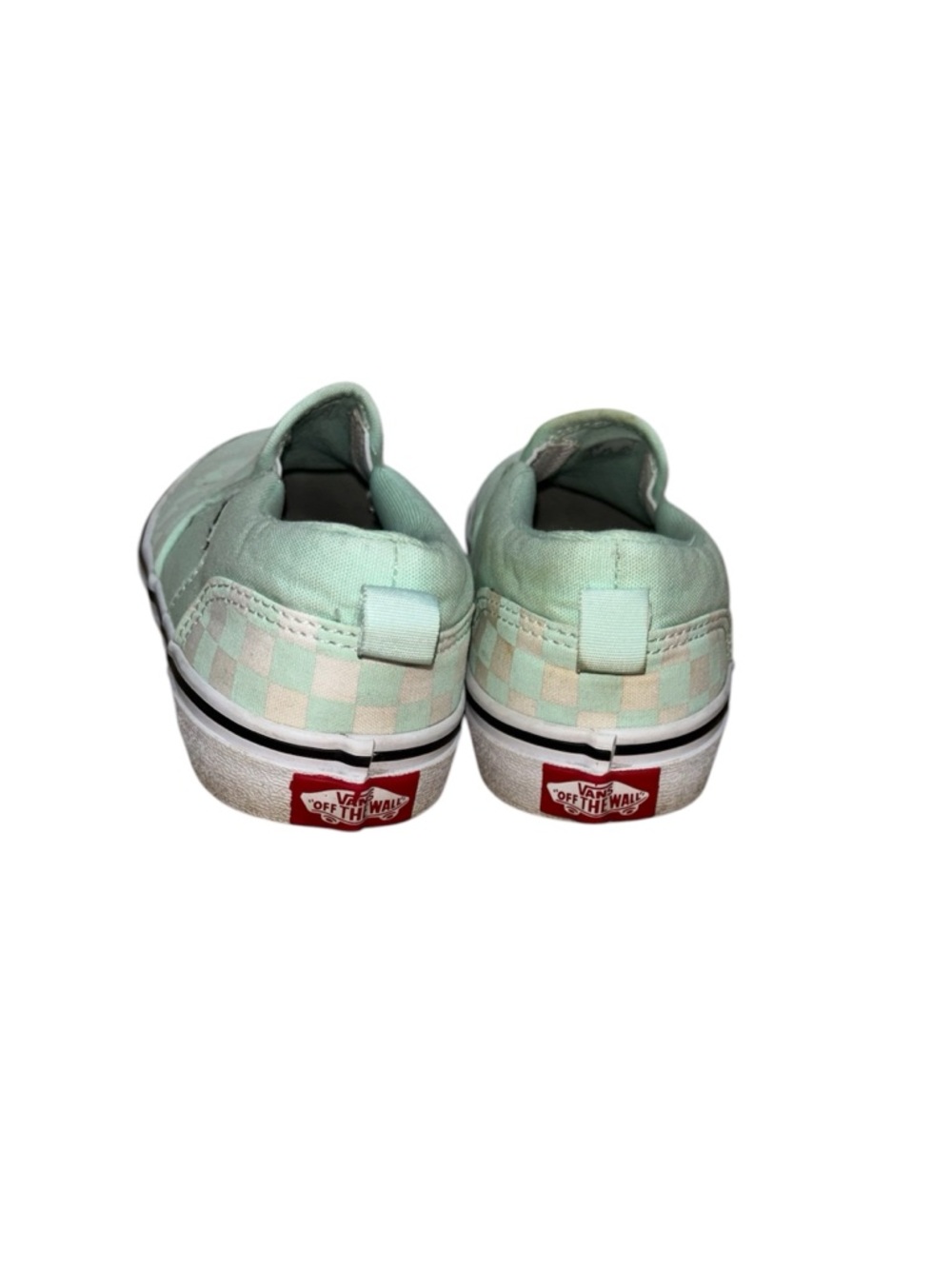 Vans Sz 5.5  Classic Slip-On Checkerboard Mint - Picture 5 of 5
